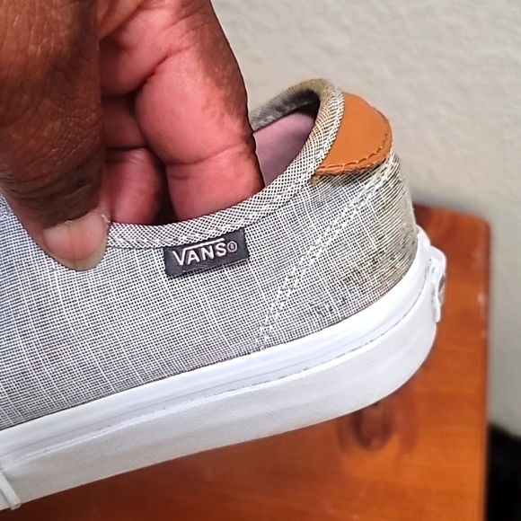 VANS ULTRACUSH SKATE WOMEN'S LACE UP GRAY LOW PLAID CANVAS SNEAKERS SIZE 8 - Picture 15 of 15